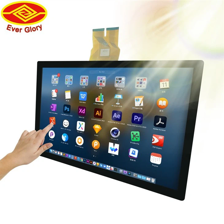 Custom 23.8 Inch LCD Module Multi-touch Pcap USB EETI Optical Bonding COB Waterproof Touch Screen LCD Module